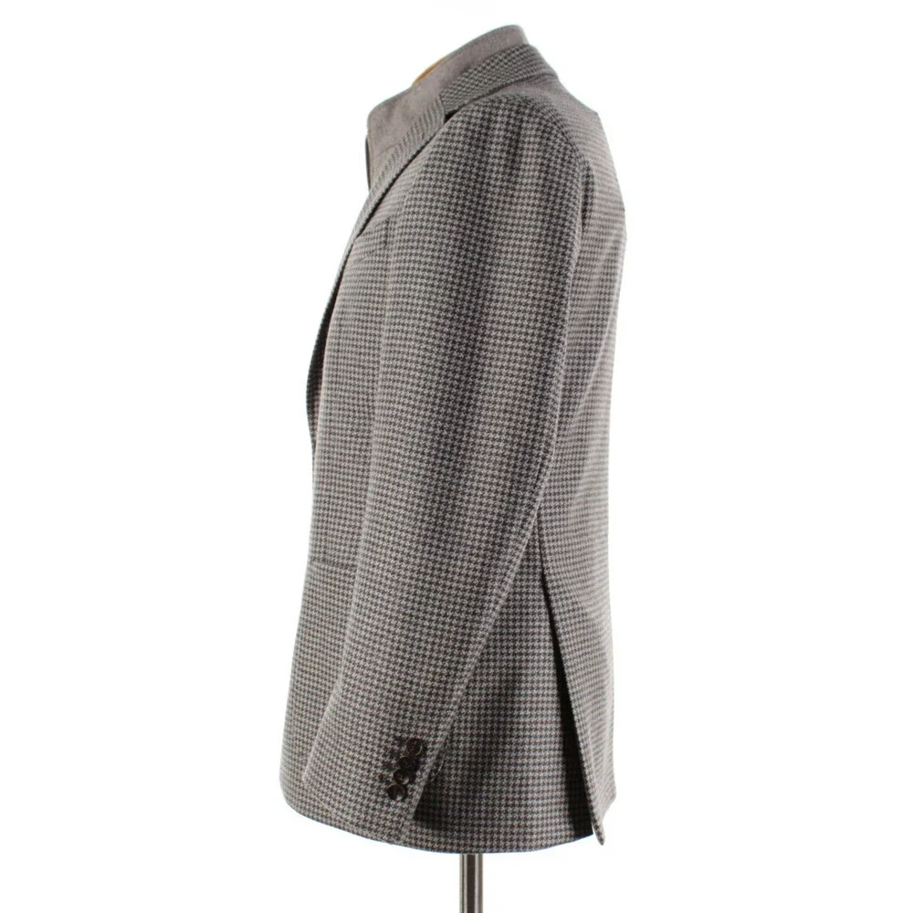 Luigi Bianchi Sartoria NWT Wool Sport Coat / Jacket Size 50R (40R US) In Beige